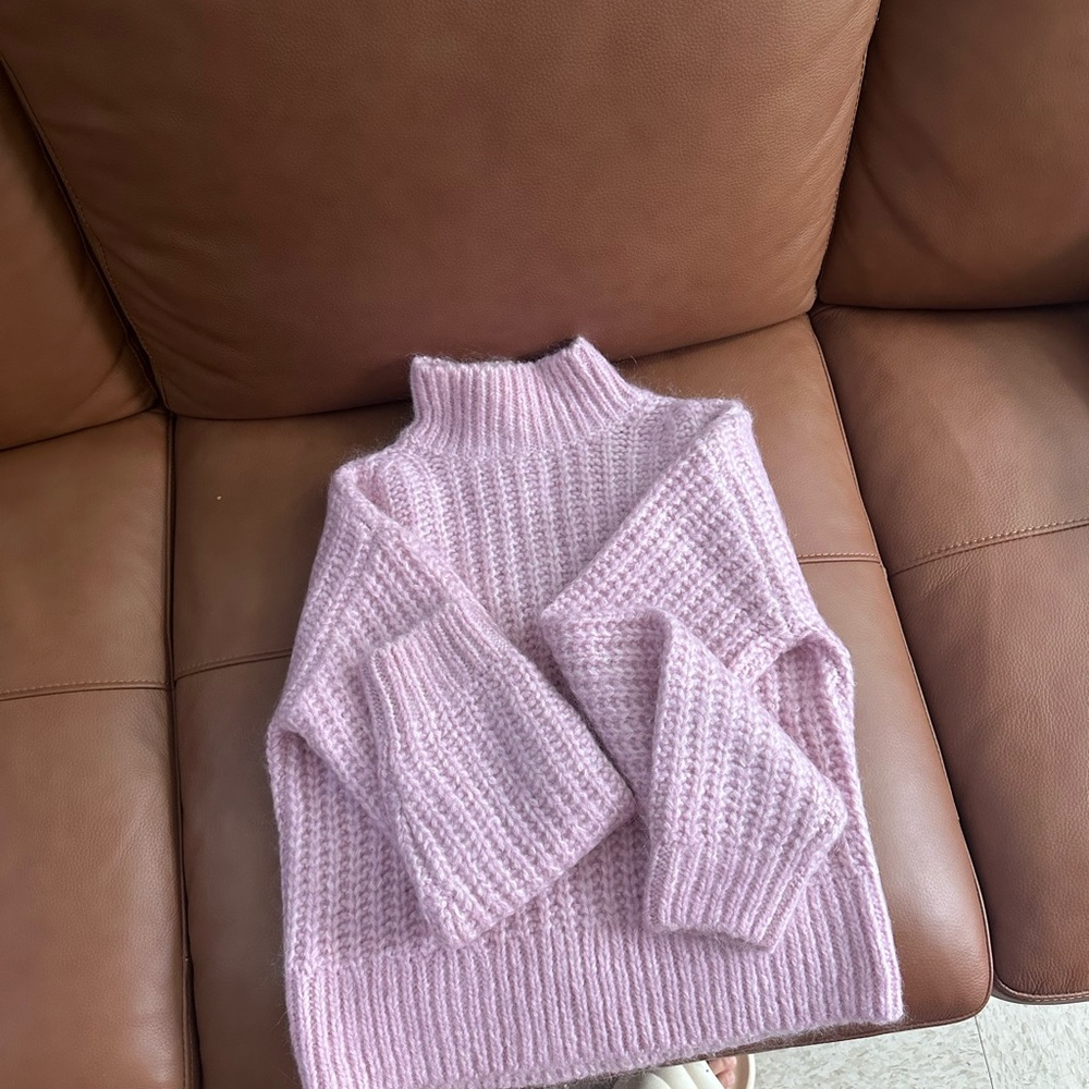 & Other Stories Pink Turtleneck Sweater